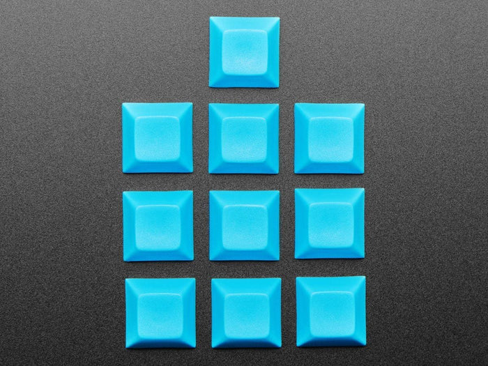 Blue DSA Keycaps for MX Compatible Switches - 10 pack by The Pi Hut - The Pi Hut
