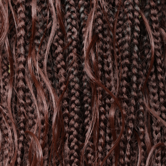 Boho Knotless Braids Bundle (Loose Curl)