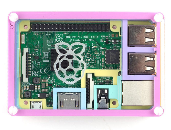 Candy PiBow Raspberry Pi 3 Case [Discontinued] by Pimoroni - The Pi Hut