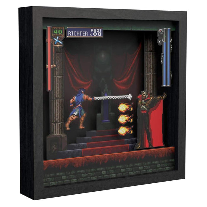 Castlevania: Symphony of the Night Intro Dracula Pixel Frame (9x9") [Discontinued] by Pixel Frames - The Pi Hut