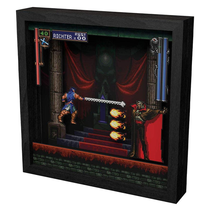 Castlevania: Symphony of the Night Intro Dracula Pixel Frame (9x9") [Discontinued] by Pixel Frames - The Pi Hut