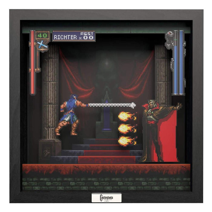 Castlevania: Symphony of the Night Intro Dracula Pixel Frame (9x9") [Discontinued] by Pixel Frames - The Pi Hut