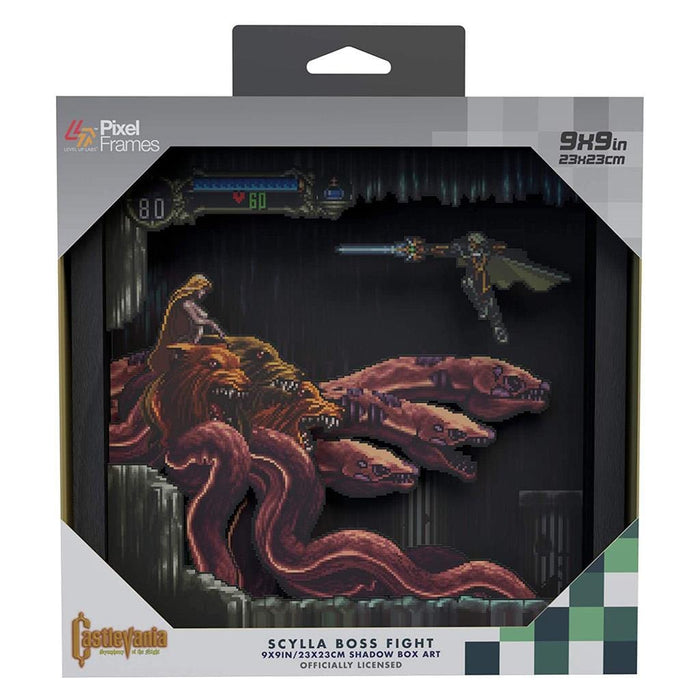 Castlevania Symphony of the Night Scylla Boss Pixel Frame (9x9") [Discontinued] by Pixel Frames - The Pi Hut