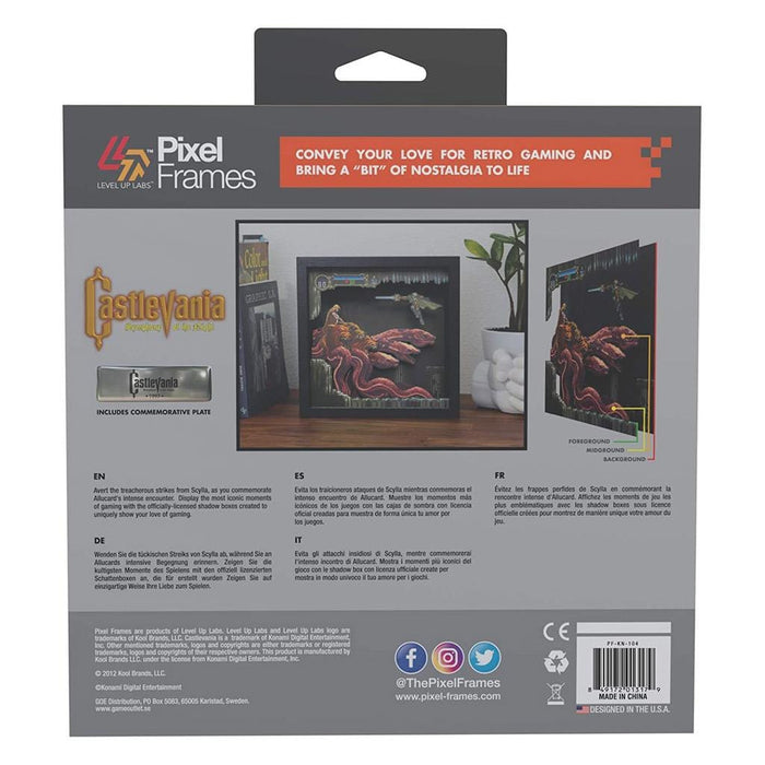Castlevania Symphony of the Night Scylla Boss Pixel Frame (9x9") [Discontinued] by Pixel Frames - The Pi Hut