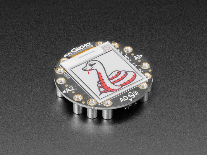Circuit Playground 152x152 Tri-Color E-Ink Gizmo (E-Ink Display + Audio Amplifier) [Discontinued] by Adafruit - The Pi Hut