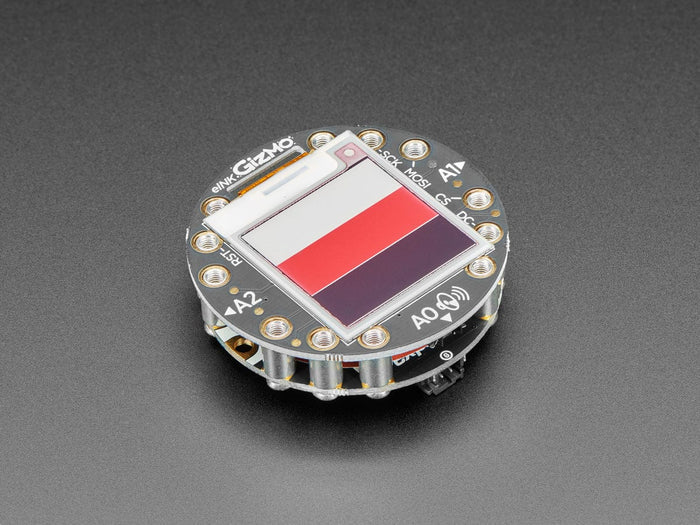 Circuit Playground 152x152 Tri-Color E-Ink Gizmo (E-Ink Display + Audio Amplifier) [Discontinued] by Adafruit - The Pi Hut