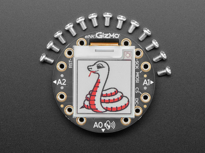 Circuit Playground 152x152 Tri-Color E-Ink Gizmo (E-Ink Display + Audio Amplifier) [Discontinued] by Adafruit - The Pi Hut