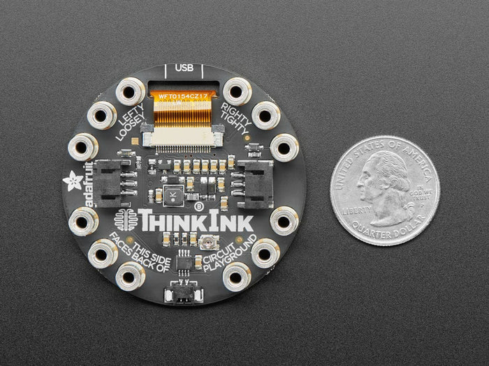 Circuit Playground 152x152 Tri-Color E-Ink Gizmo (E-Ink Display + Audio Amplifier) [Discontinued] by Adafruit - The Pi Hut