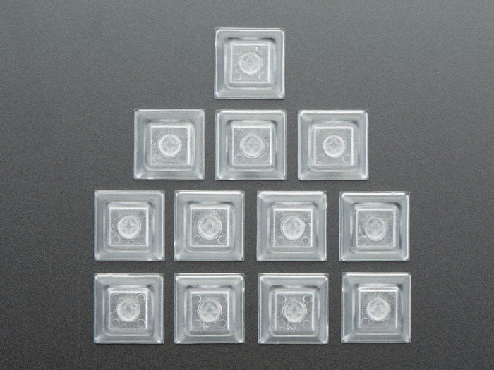 Clear Keycaps for MX Compatible Switches - 12-pack by The Pi Hut - The Pi Hut