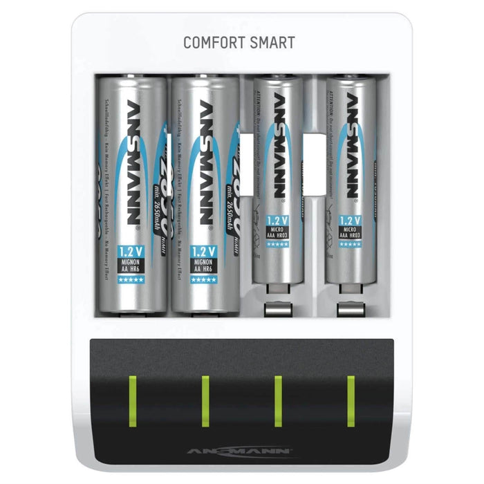 Comfort Smart AA/AAA NiMH Battery Charger by ANSMANN - The Pi Hut