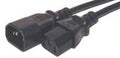 CPE-BL-06 Universal Cable External Power extension 6ft. Black power cable (18AWG SVT)