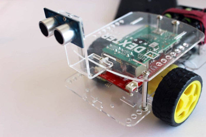 Dexter -  GrovePi & GoPiGo Acrylic Sensor Mount (4pk) [Discontinued] by Dexter Industries - The Pi Hut