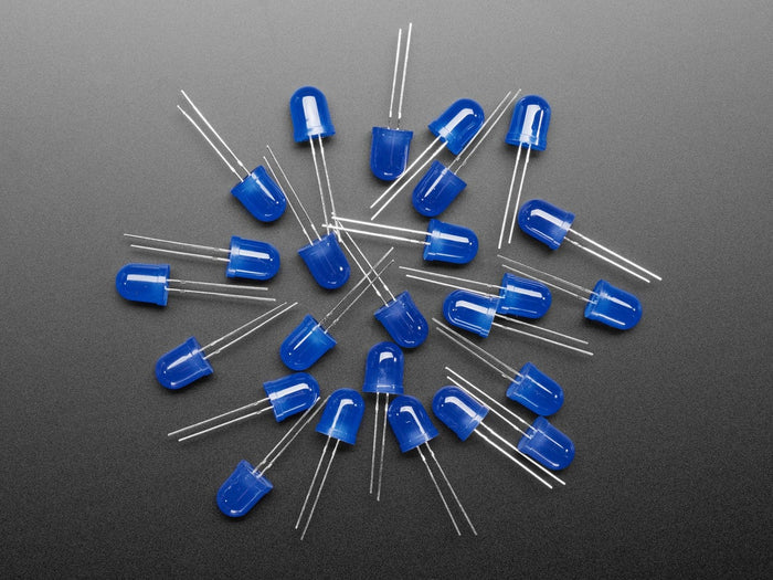 Diffused Blue 10mm LED (25 pack) by The Pi Hut - The Pi Hut