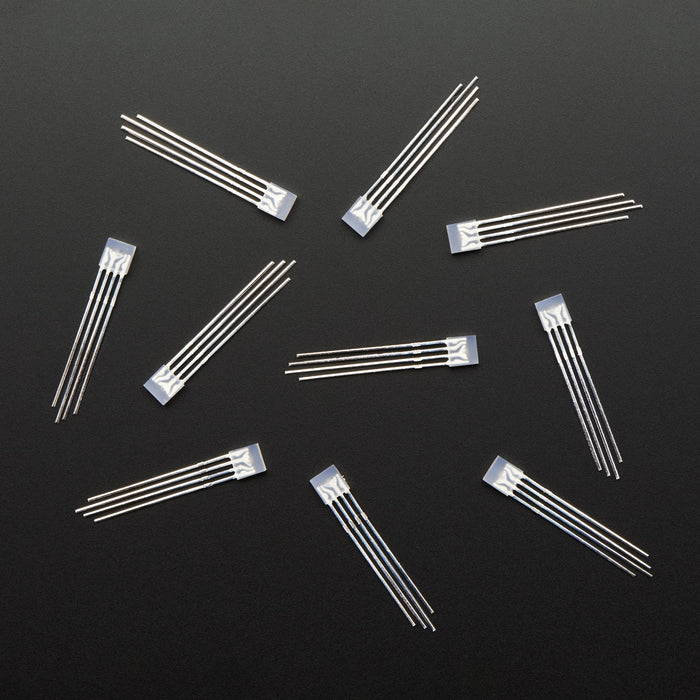 Diffused Rectangular 5mm RGB LEDs - Pack of 10 by Adafruit - The Pi Hut