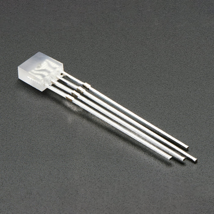 Diffused Rectangular 5mm RGB LEDs - Pack of 10 by Adafruit - The Pi Hut