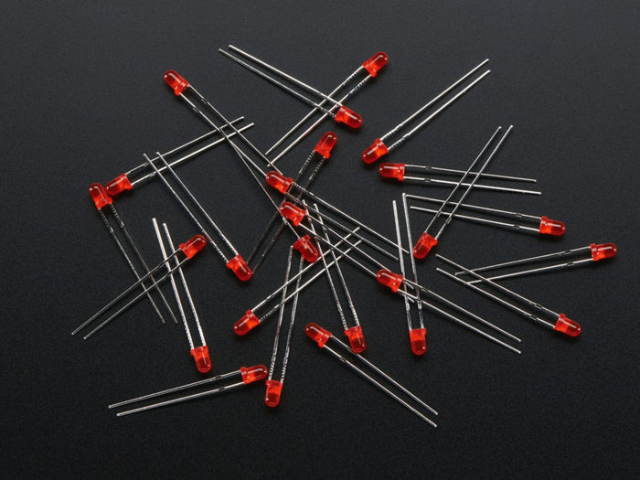 Diffused Red 3mm LED (25 pack) by The Pi Hut - The Pi Hut