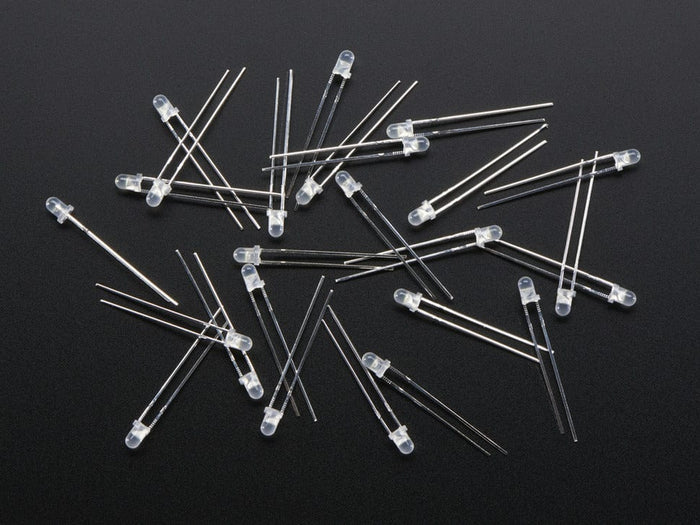 Diffused White 3mm LED (25 pack) by The Pi Hut - The Pi Hut