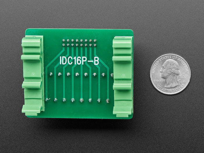 DIN Rail 2x8 IDC to Terminal Block Adapter Breakout by The Pi Hut - The Pi Hut