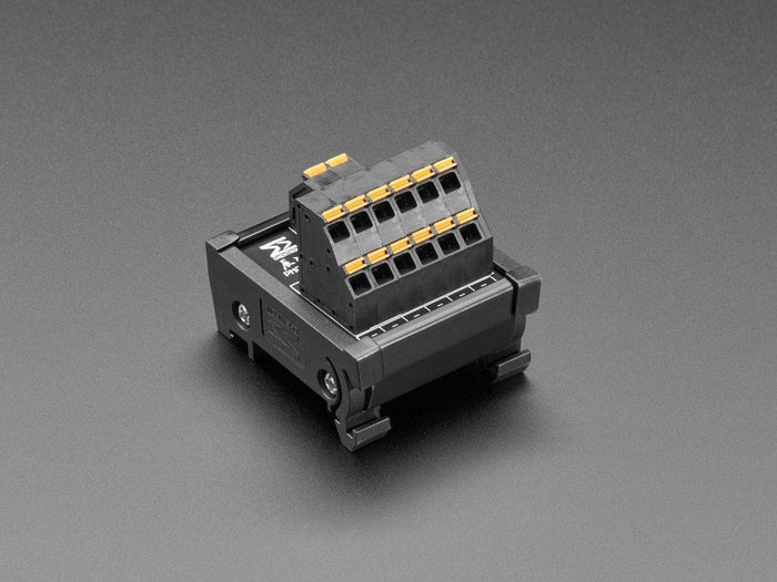 DIN Rail Dual 1x6 to Terminal Block Adapter [Discontinued] by The Pi Hut - The Pi Hut