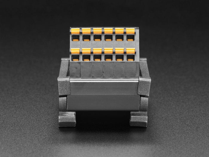 DIN Rail Dual 1x6 to Terminal Block Adapter [Discontinued] by The Pi Hut - The Pi Hut