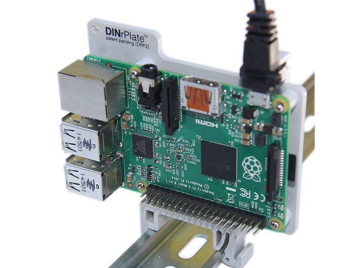 DINrPlate - Raspberry Pi 3 DIN Rail Mount [Discontinued] by DINrPlate - The Pi Hut