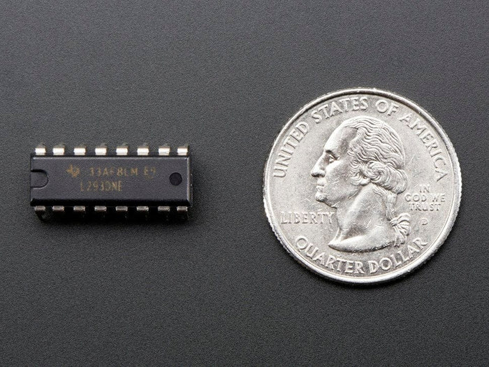 Dual H-Bridge Motor Driver for DC or Steppers - 600mA - L293D by The Pi Hut - The Pi Hut