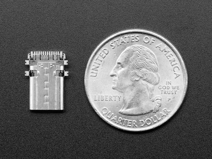 Edge-Launch USB Type C SMT Plug Connector - Pack of 10 by The Pi Hut - The Pi Hut