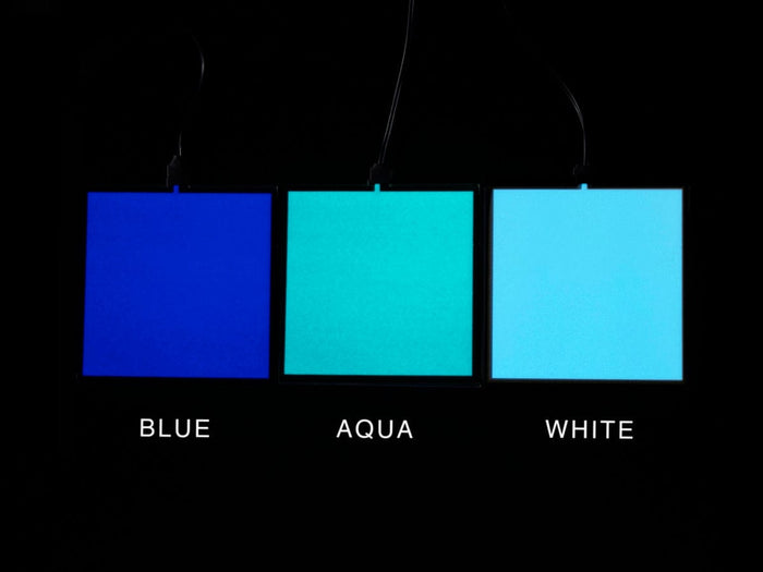 Electroluminescent (EL) Panel - 10cm x 10cm Aqua by The Pi Hut - The Pi Hut