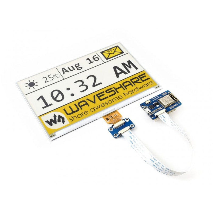 ESP8266 Driver Board for e-Paper e-Ink Raw Panels by Waveshare - The Pi Hut
