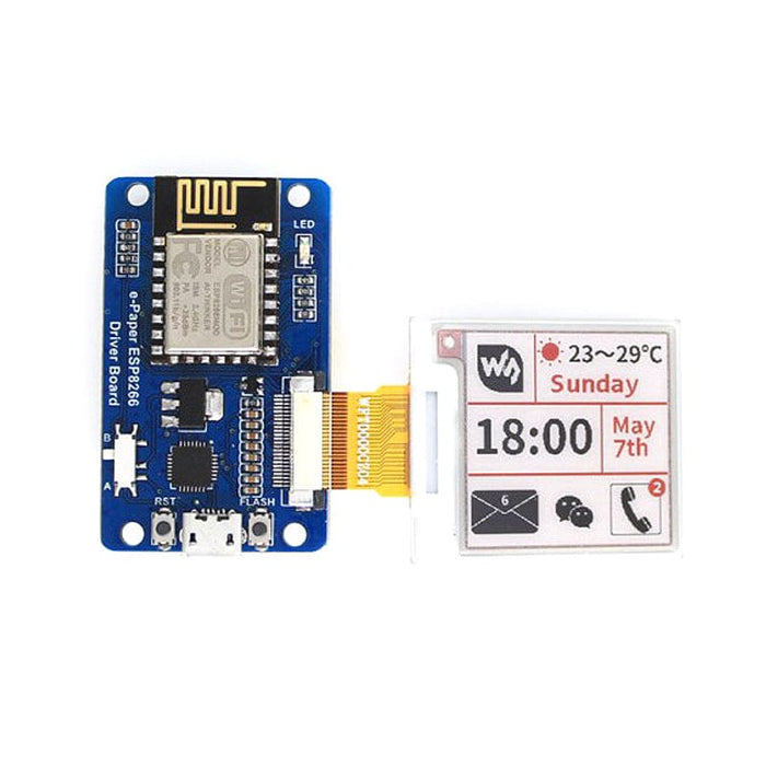 ESP8266 Driver Board for e-Paper e-Ink Raw Panels by Waveshare - The Pi Hut