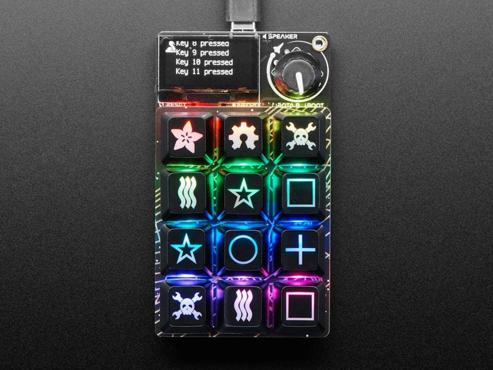 Etched Glow-Through Keycap - Zener ESP Square Design (MX Compatible Switches) [Discontinued] by The Pi Hut - The Pi Hut
