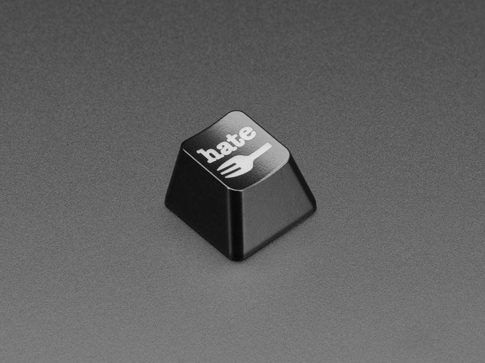 Etched Glow-Through Keycap with Hate Fork Graphics (MX Compatible Switches) [Discontinued] by The Pi Hut - The Pi Hut