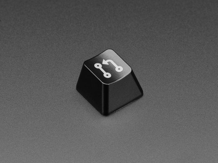Etched Glow-Through Keycap with Pull Request Logo (MX Compatible Switches) by The Pi Hut - The Pi Hut