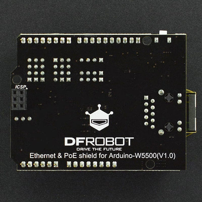 Ethernet and PoE Shield for Arduino - W5500 Chipset by DFRobot - The Pi Hut