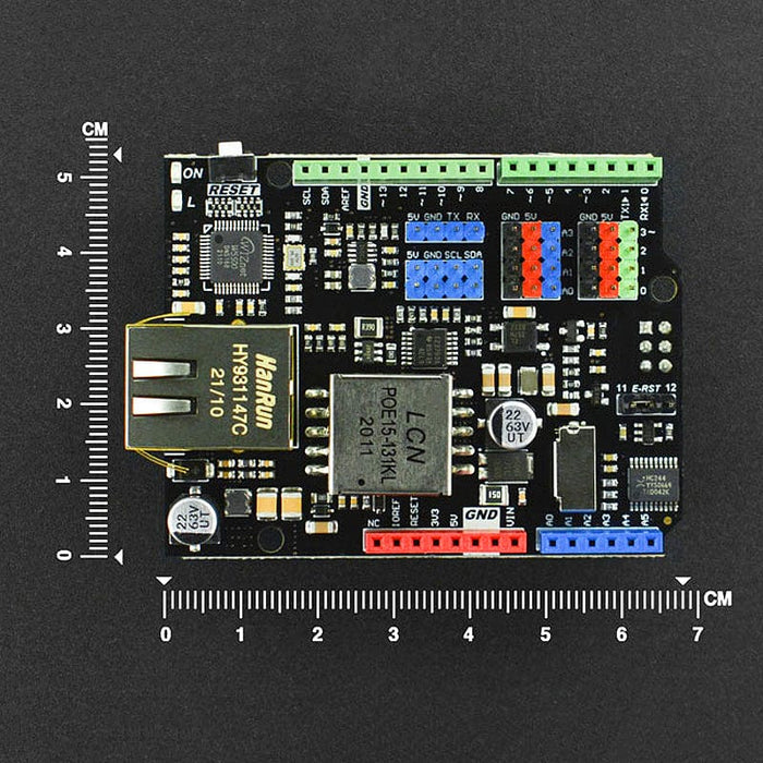 Ethernet and PoE Shield for Arduino - W5500 Chipset by DFRobot - The Pi Hut