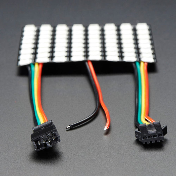 Flexible Adafruit DotStar Matrix 8x8 - 64 RGB LED Pixels by Adafruit - The Pi Hut