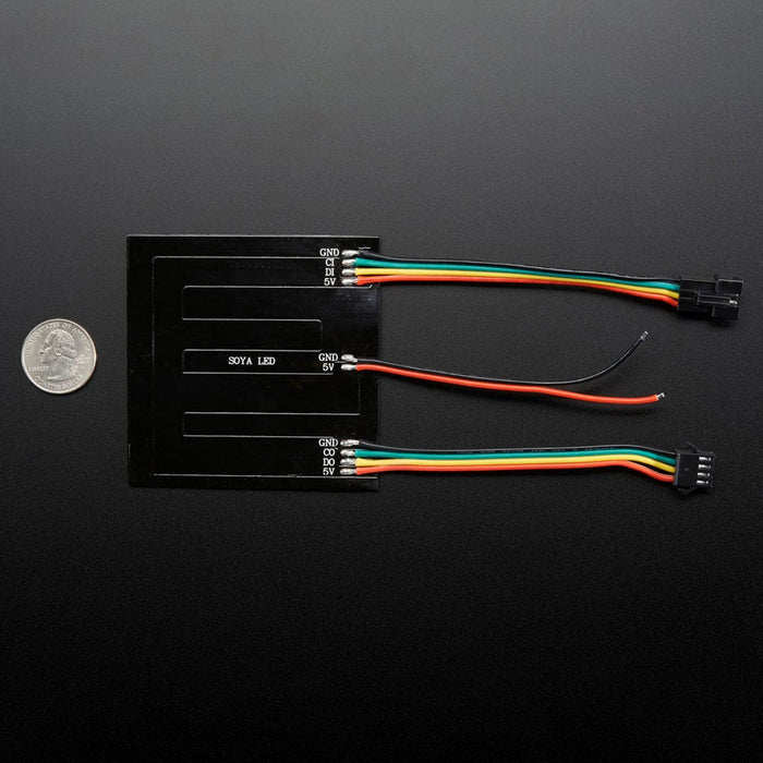Flexible Adafruit DotStar Matrix 8x8 - 64 RGB LED Pixels by Adafruit - The Pi Hut