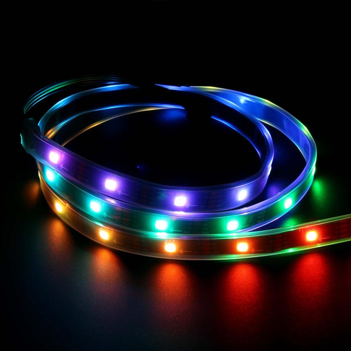 Flexible RGB LED Strip (DotStar/APA102/SK9822 Compatible) - 30 LED/Metre by Illuminate - The Pi Hut