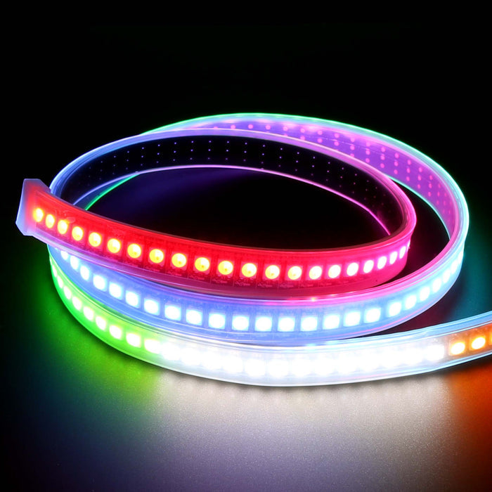 Flexible RGBW LED Strip (NeoPixel/WS2812/SK6812 compatible) - 144 LED/Metre by Illuminate - The Pi Hut