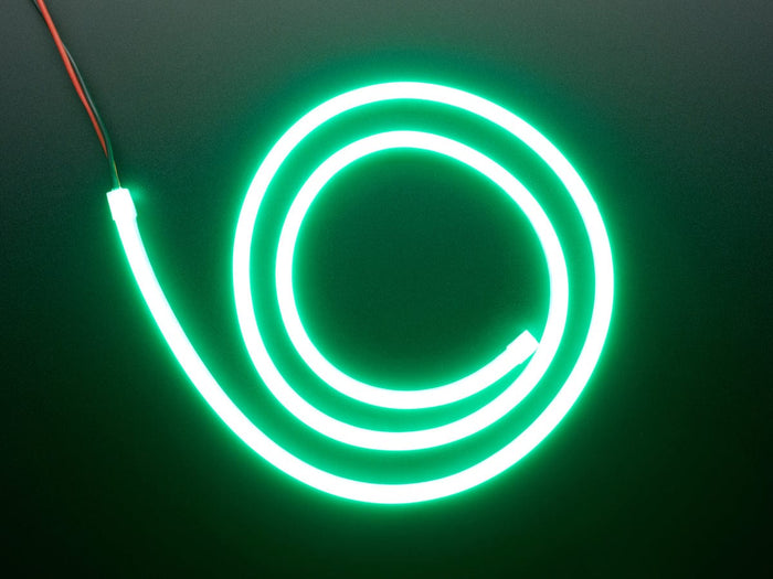 Flexible Silicone Neon-Like LED Strip - 1 Meter (Green) by The Pi Hut - The Pi Hut