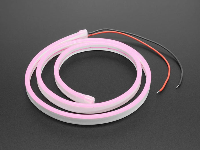 Flexible Silicone Neon-Like LED Strip - 1 Meter (Pink) [discontinued] by The Pi Hut - The Pi Hut