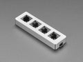 Four Key Silver Aluminum Keypad Shell Enclosure (MX Compatible Switches) [Discontinued] by The Pi Hut - The Pi Hut