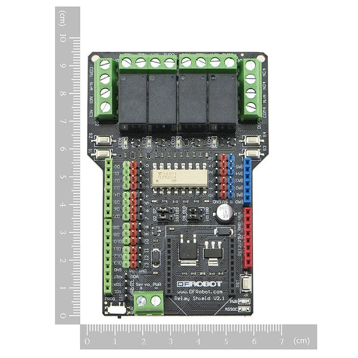 Gravity: 4 Channel Relay Shield for Arduino by DFRobot - The Pi Hut