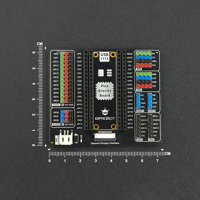 Gravity: Expansion Board for Raspberry Pi Pico by DFRobot - The Pi Hut