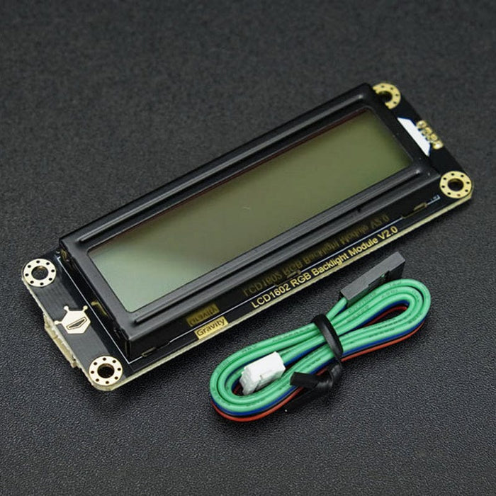 Gravity: I2C 16x2 Arduino LCD with RGB Backlight Display by DFRobot - The Pi Hut