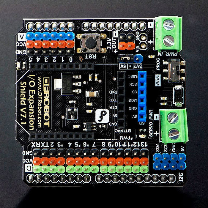 Gravity: IO Expansion Shield for Arduino V7.1 by DFRobot - The Pi Hut