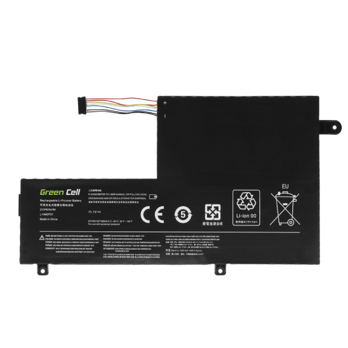 green cell battery l14m3p21 for lenovo yoga 500 14ibd 500 14isk 500 15ibd 500 15isk 3