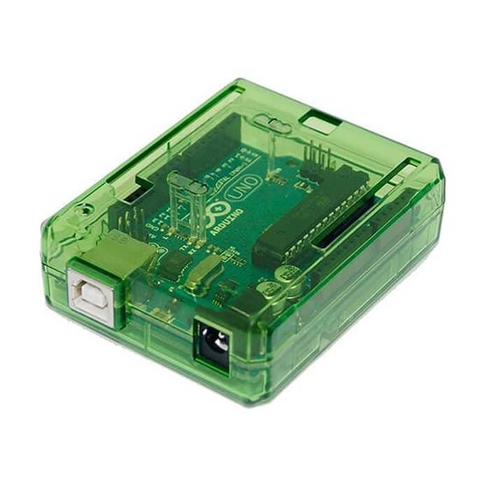 Green Protective case for Arduino Uno [Discontinued] by The Pi Hut - The Pi Hut
