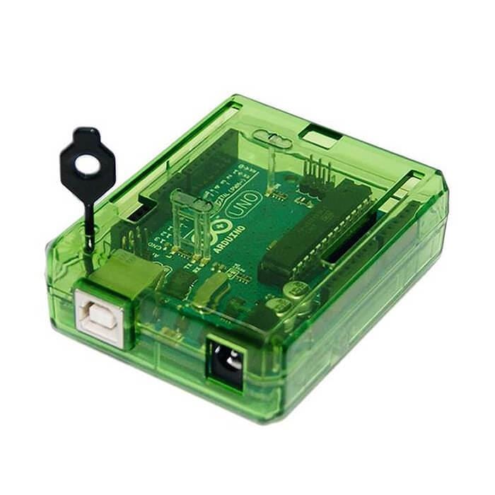 Green Protective case for Arduino Uno [Discontinued] by The Pi Hut - The Pi Hut