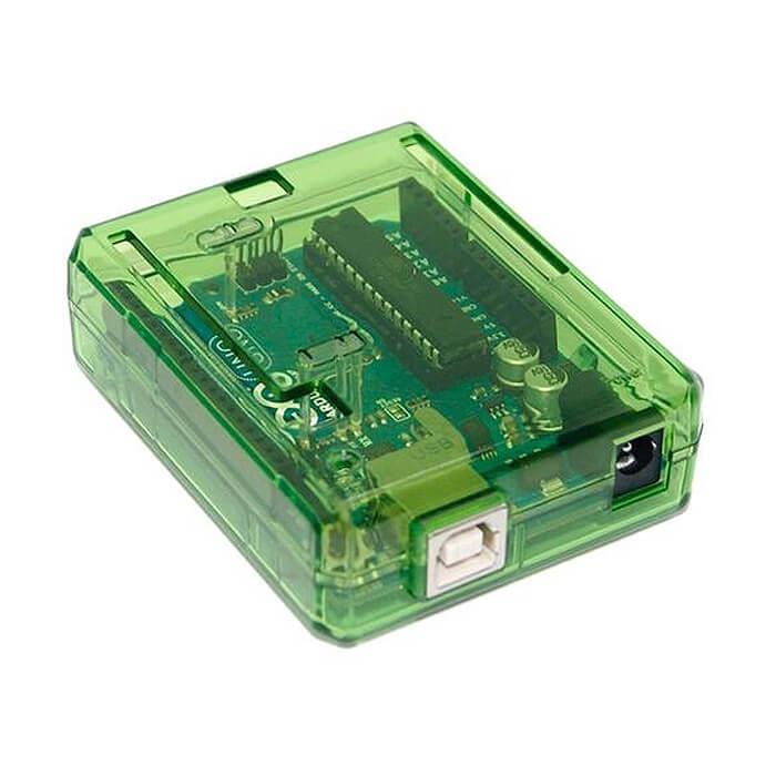 Green Protective case for Arduino Uno [Discontinued] by The Pi Hut - The Pi Hut